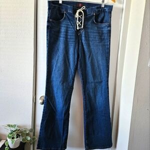 💥NOBO | Lace-Up Bootcut Jeans| XL (15-17)